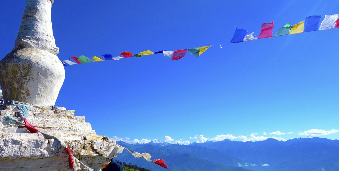 Voyage Trek sommets du Bhoutan, vue panoramique du col de Chele la