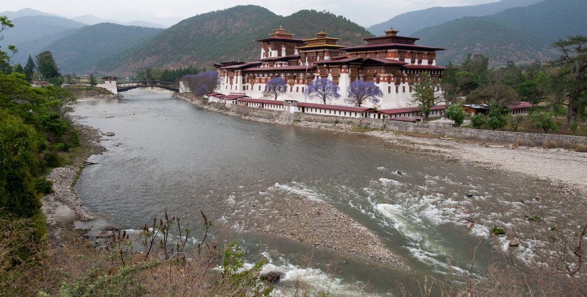 Voyage au Bhoutan et randonnée - Dzong de Punakha