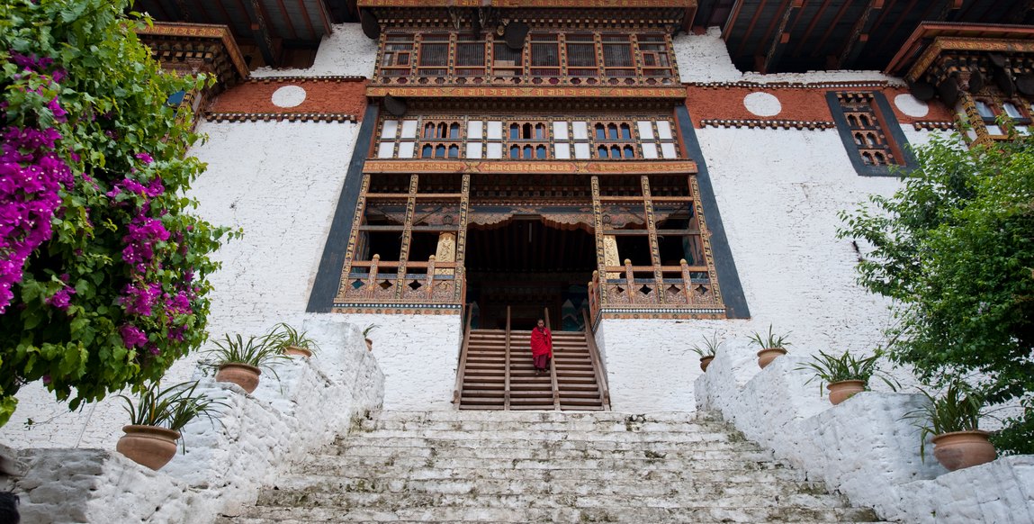 Voyage au Bhoutan, Traversée d'Ouest en Est - Dzong de Punakha
