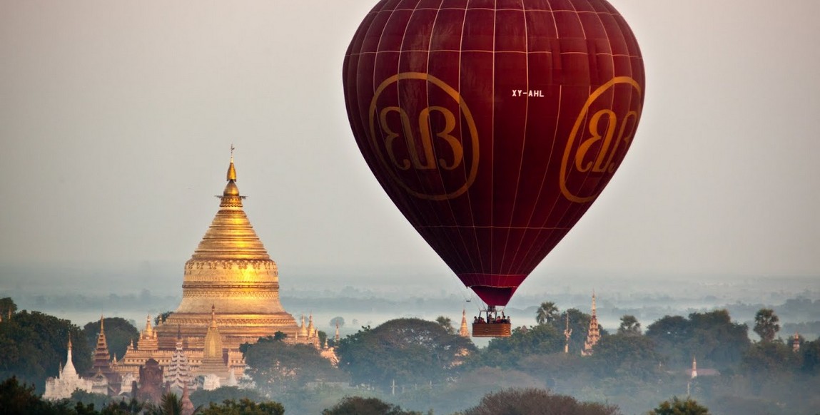 Voyage en Birmanie en liberté, offrez vous un tour en ballon à Bagan