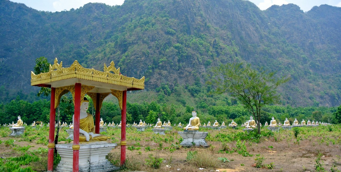 Voyage en Birmanie le grand tour, Les bouddhas de Hpa An