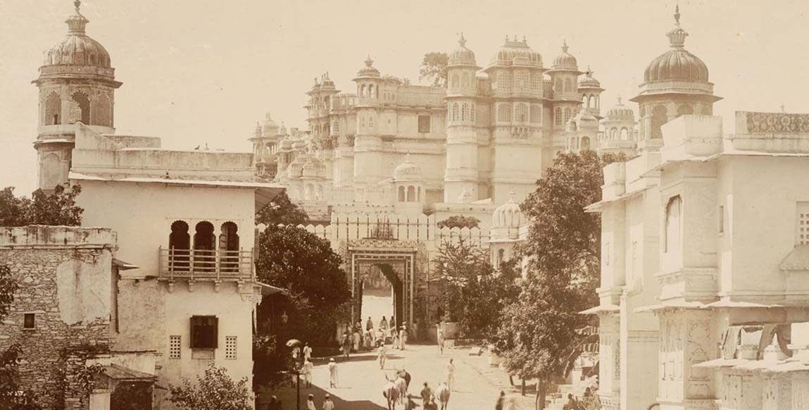 Photo ancienne d'Udaipur, cité des Maharajas