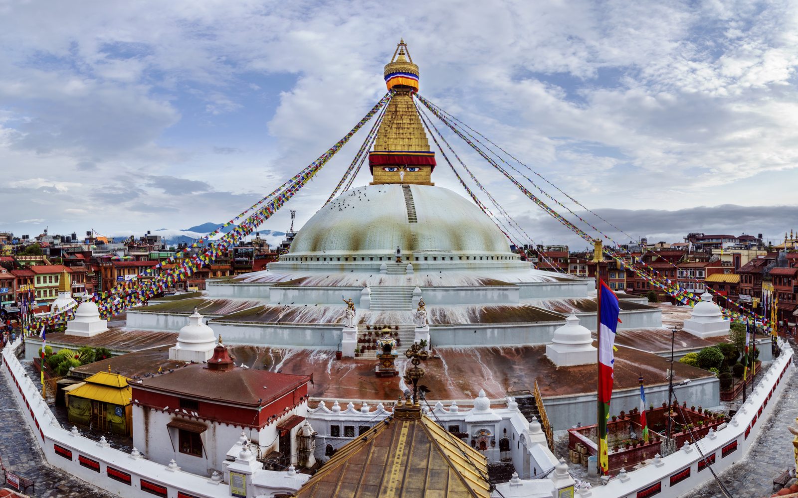 Le stupa de Boudhanath, haut lieu du bouddhisme tibétain à Katmandou