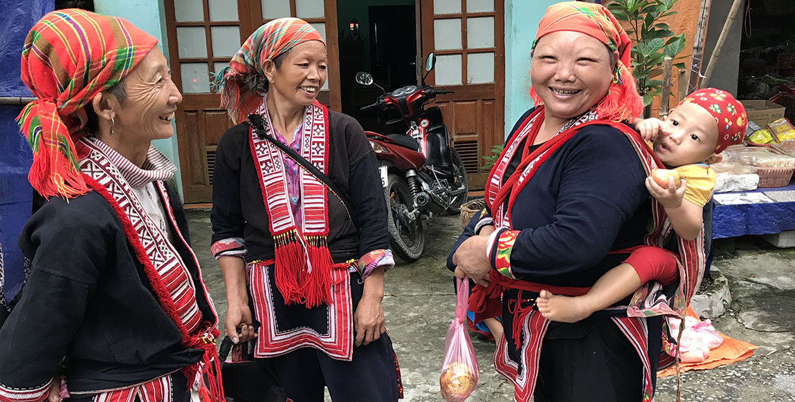 Voyage au nord du Vietnam, ethnie des Dzao rouges