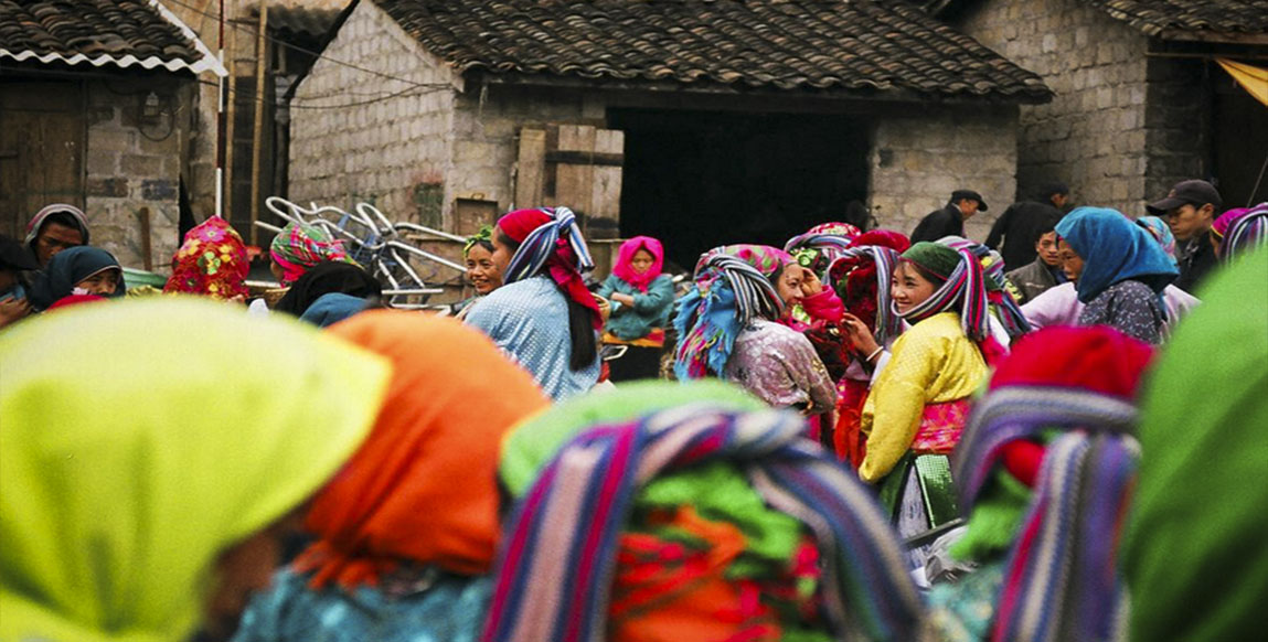 Voyage au nord du Vietnam, le marché de Dong Van