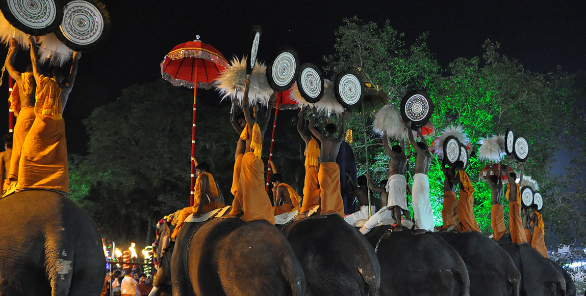 Voyage au Kérala, éléphant au temple de Madurai