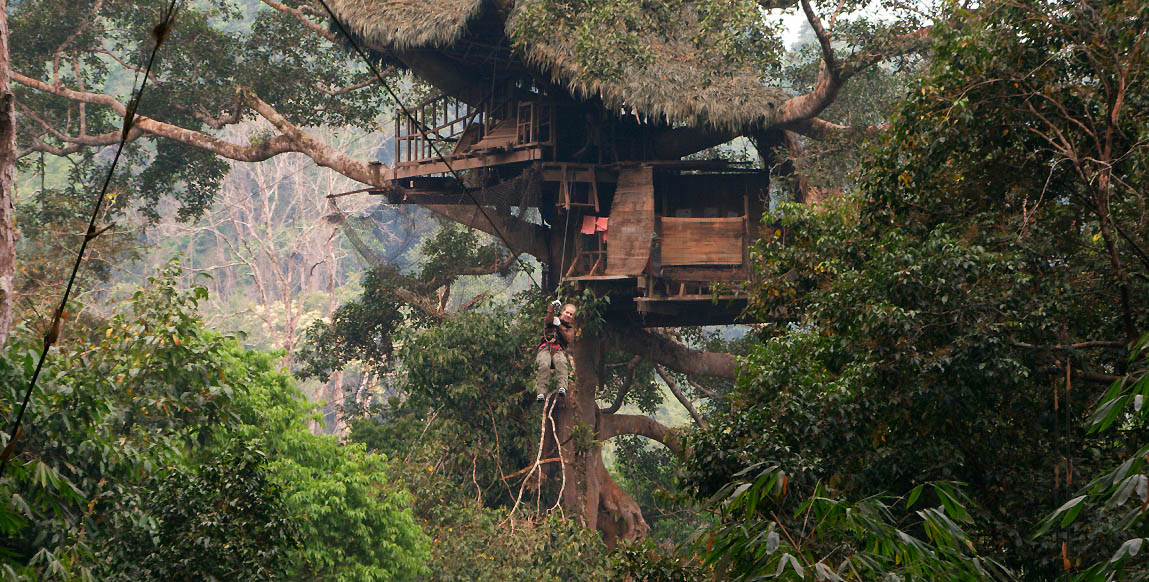 Voyage Laos, La Gibbon Expérience