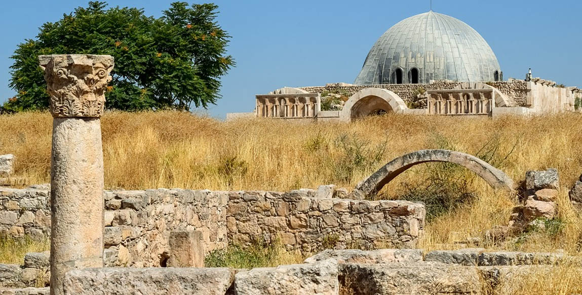 Vestige au coeur de la capitale de Jordanie