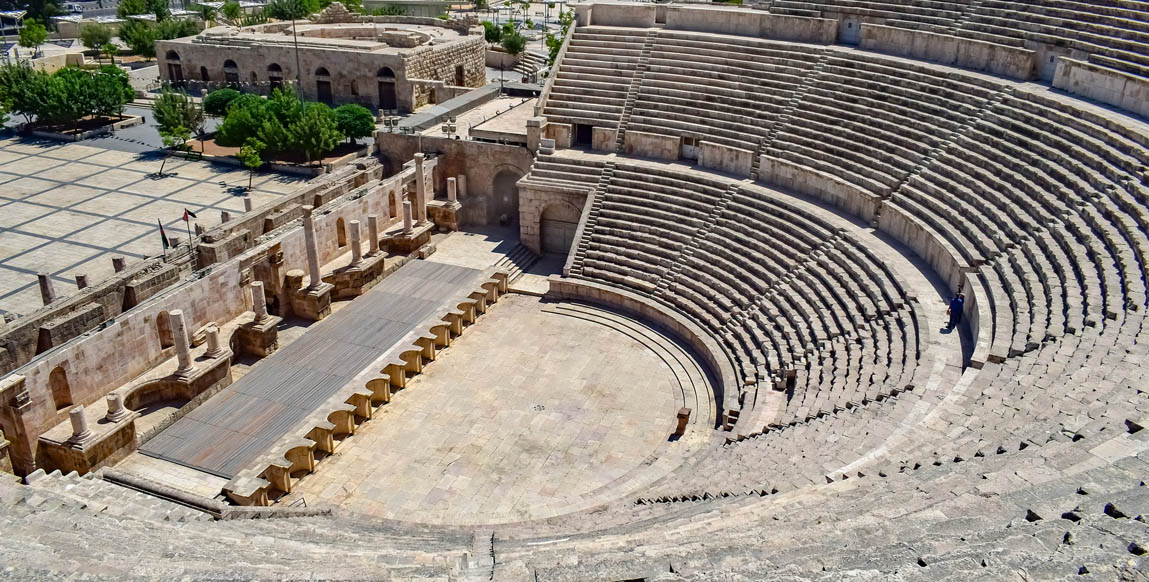 Vestige au coeur de la capitale de Jordanie