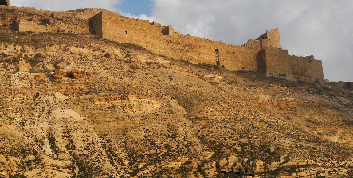 Voyage au chateau de Kerak, ruines du fort