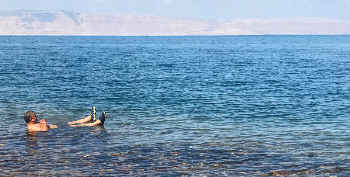 Voyage à la Mer Morte, baignade