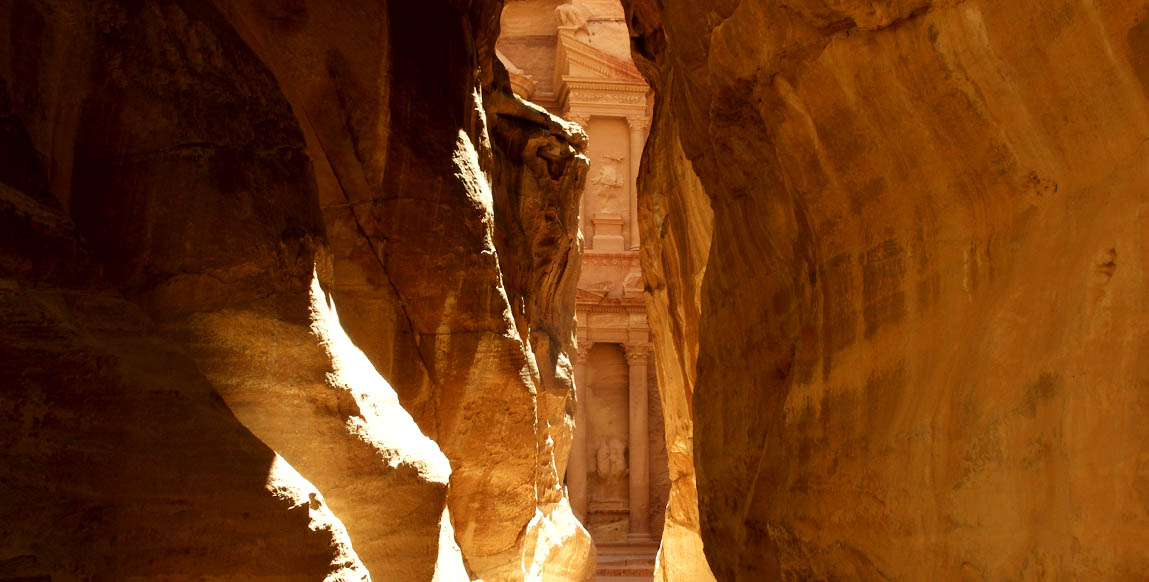 Voyage à Petra, sentier du Siq et arrivée au Tresor