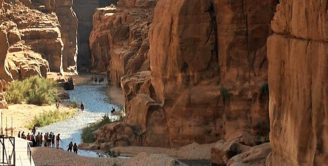 Voyage à Wadi Mujib, entrée du Canyon