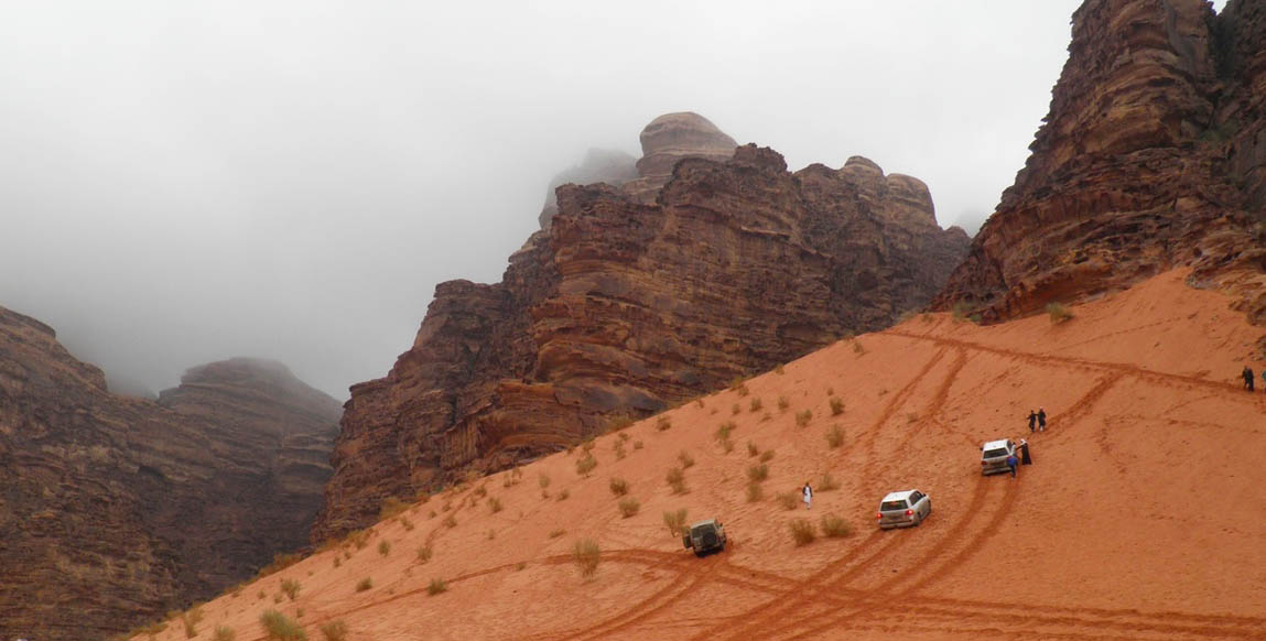 Voyage au Wadi Rum, jeep