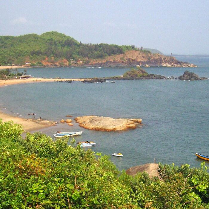 Om Beach à Gokarna, Karnataka