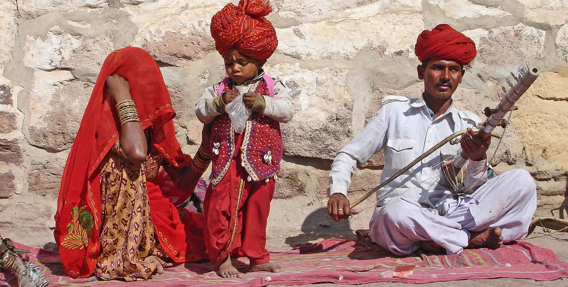 Musicien dans le fort Mehrangarh