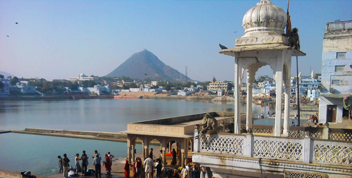 Ghats autour du lac de Pushkar