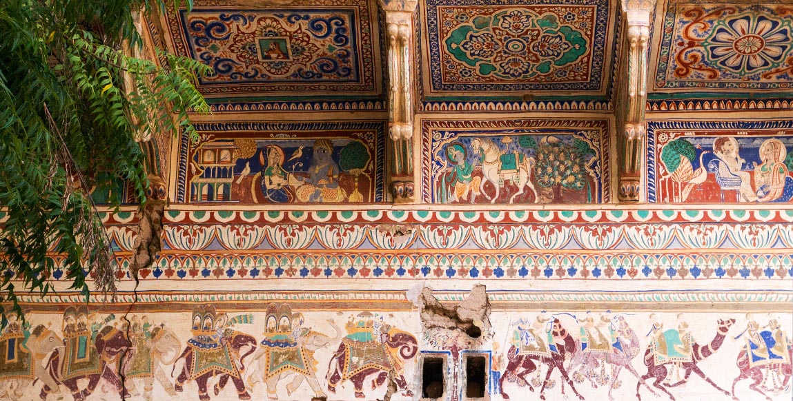 Ville de Mandawa au Shekhawati