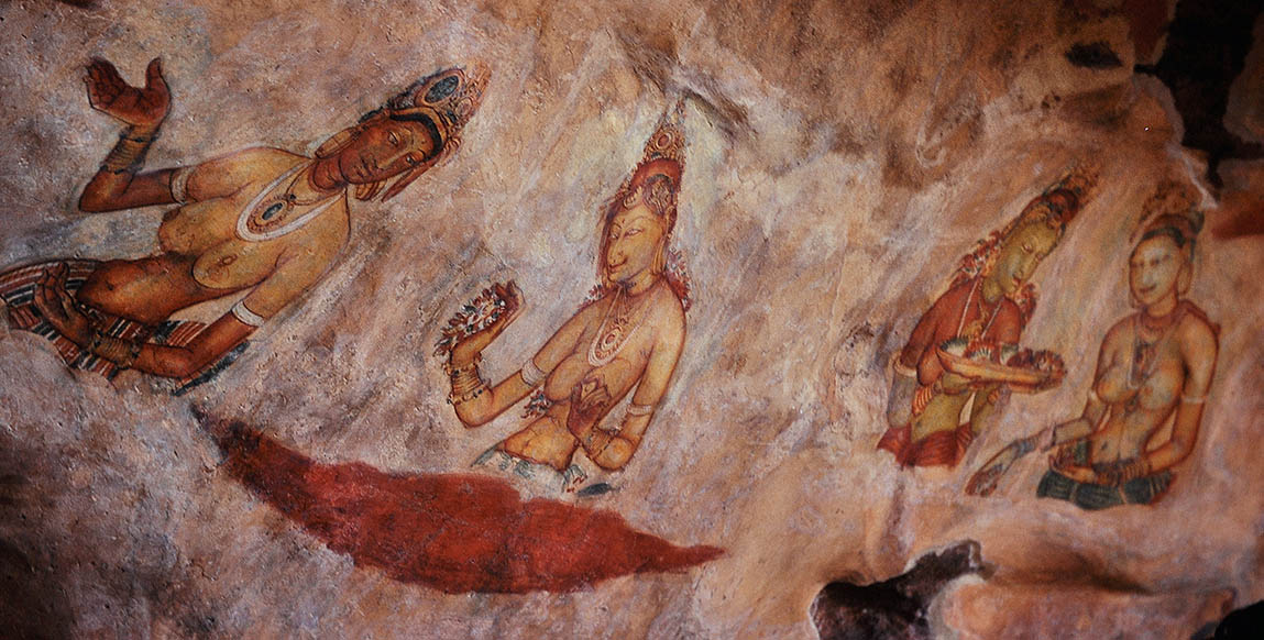 Voyage à Sigiriya : peintures rupestres