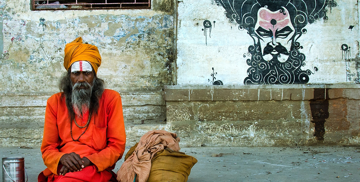 Sadhu au bord des ghats