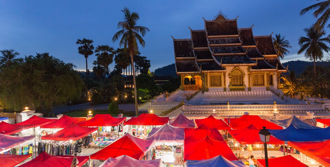 voyage Laos et Cambodge - Marché de Luang Prabang