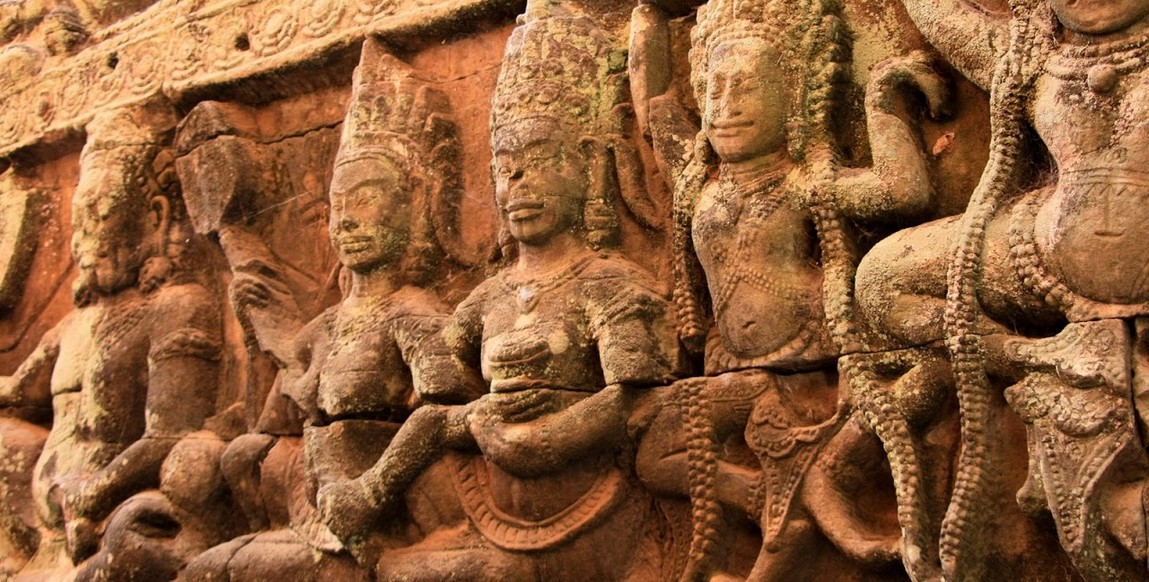 voyage au Cambodge Angkor et plages - Bas reliefs à Angkor