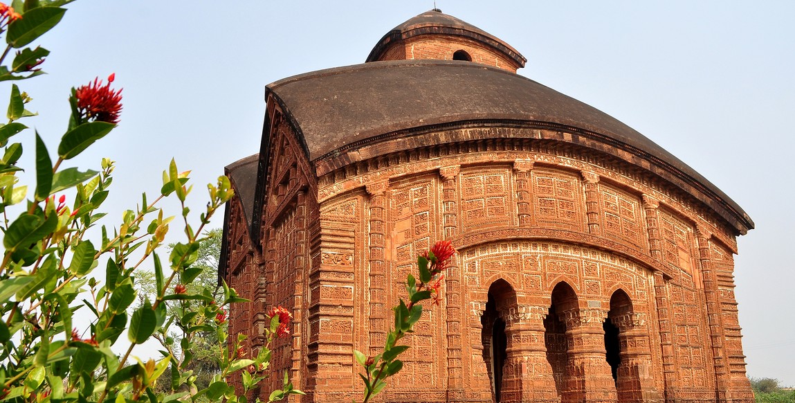 voyage de Calcutta à l'Orissa, temples de bishnupur