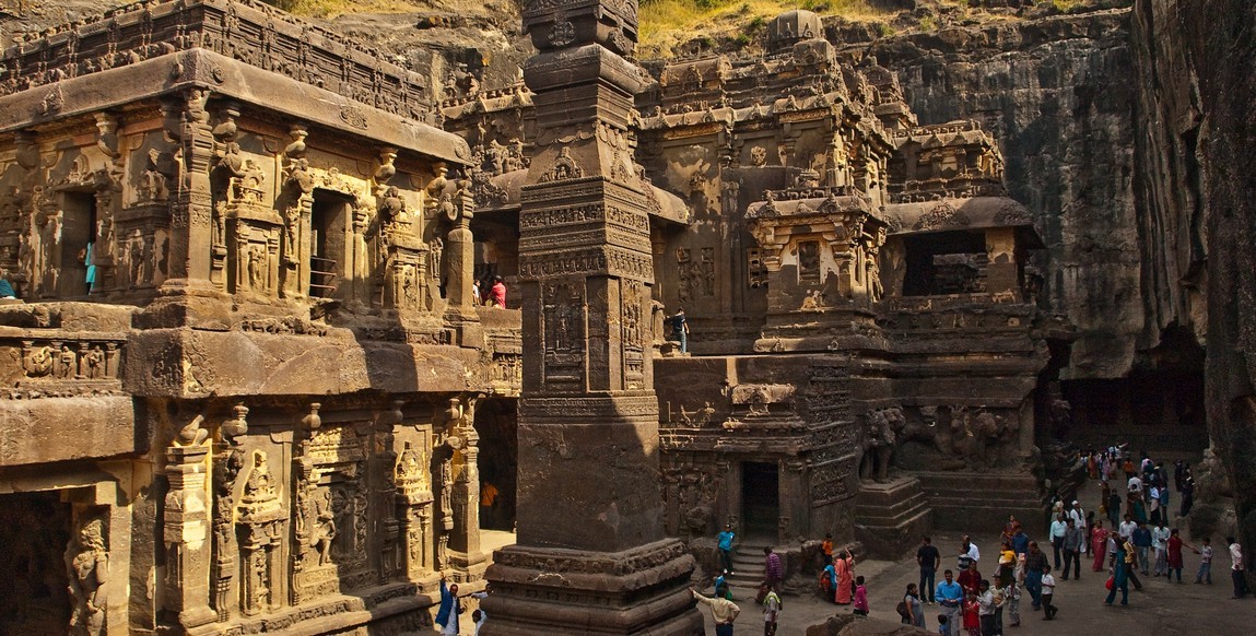 voyage au centre de l'Inde, Grottes d'Ellora