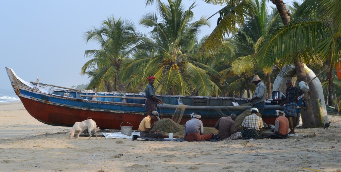 Voyage au Kérala, pécheur à Marari