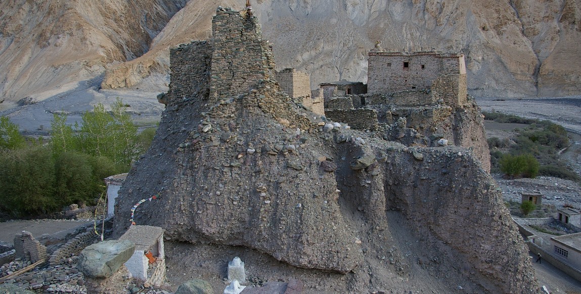 Trek au Ladakh, vallée de Markha, le fort