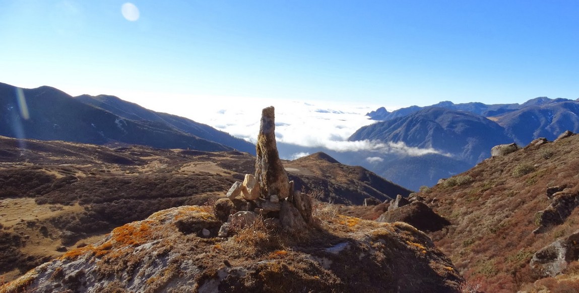 Trek au Sikkim, sur le trajet de la vallée de Dzongri La