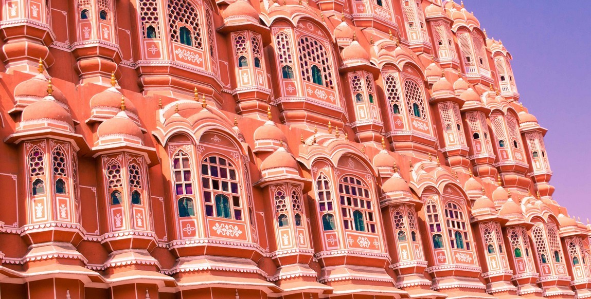 voyage au Rajasthan et Bénarès, Palais des vents à Jaipur