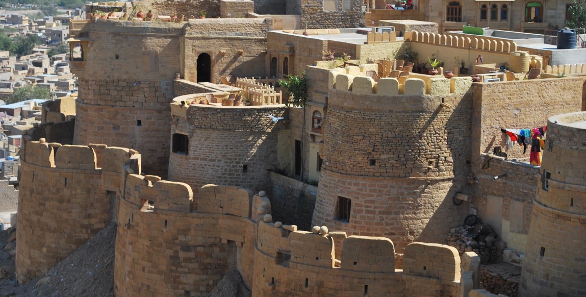 voyage au Rajasthan et Bénarès, fort de Jaisalmer