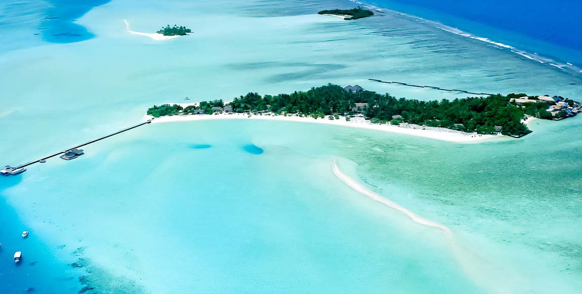 Voyage Maldives, Rihiveli the dream - Vue aérienne