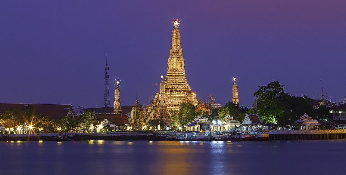 Voyage nord Thaïlande de Bangkok à Chiang Rai, temple de Wat Arun