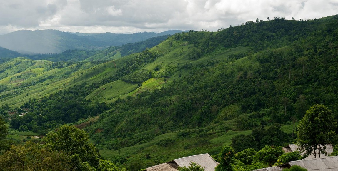 Grand tour de thaïlande, paysages près de Chiang Mai