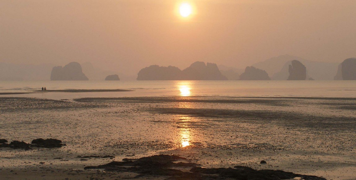 Voyage en thaïlande authentique, coucher de soleil à Ko Yao Noi
