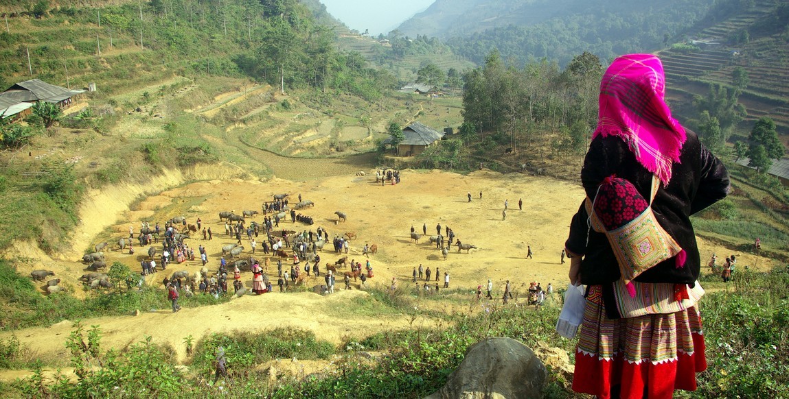 Voyage au nord Vietnam, le Tonkin, village de minorités