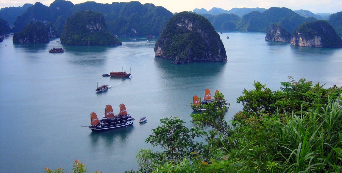 Voyage au Vietnam en liberté, sur la baie d'Halong